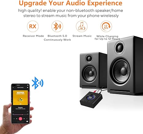 Second image of 1Mii Bluetooth 5.0 Audio Receiver Wireless Audio Adapter in kenya at mtronics audio shop