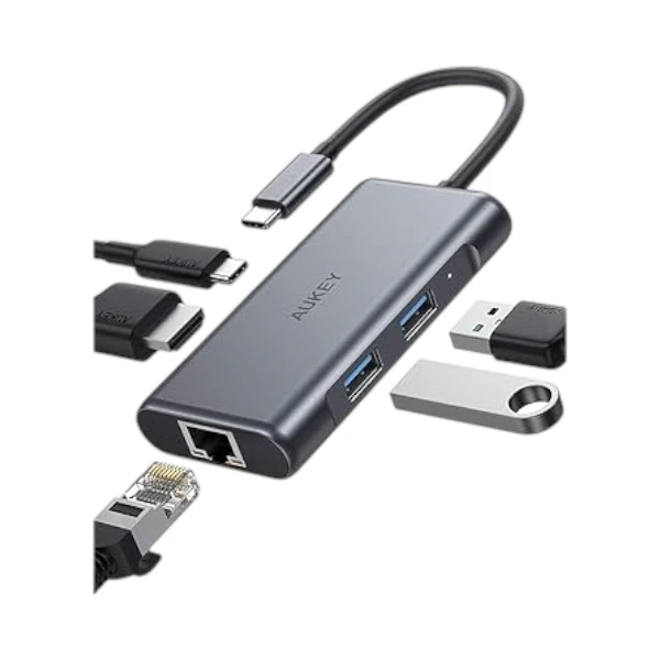 Aukey 5-In-1 USB-C Hub in kenya at mtronics audio shop