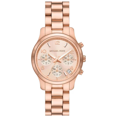 Michael-Kors-Womens-Runway-Rose-Gold-Tone-Watch-MK6589-14k-1.webp Michael Kors Chonograph Gold Tone Glass Calendar Style MK-5263 Watch in kenya at mtronics audioshop - Image 1