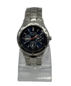 Nautica Steel S-Steel Case 3 eye Blue Dial 100M Japan Movement Wrist watch