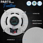 Pyle PDIC1661RD In-Wall / In-Ceiling Speakers, 2-Way Flush Mount Home Speaker Pairing in kenya at mtronics audioshop - Image 2